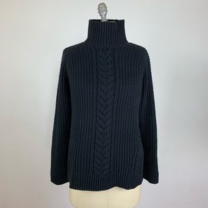 Lululemon Black Knit Cowlneck Sweater